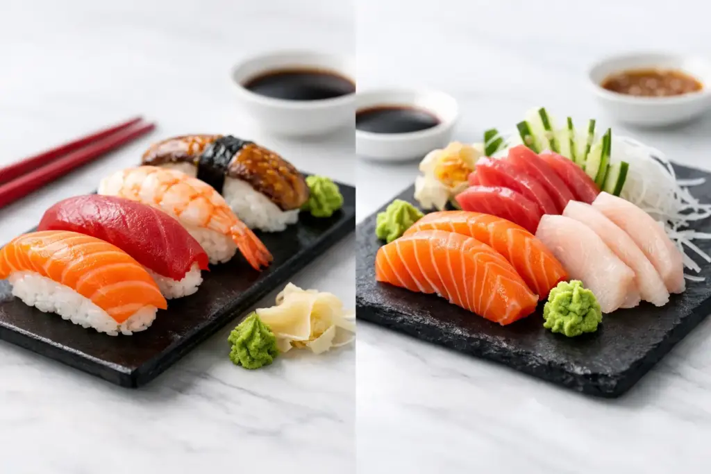 Nigiri vs sashimi różnice – co zamówić?
