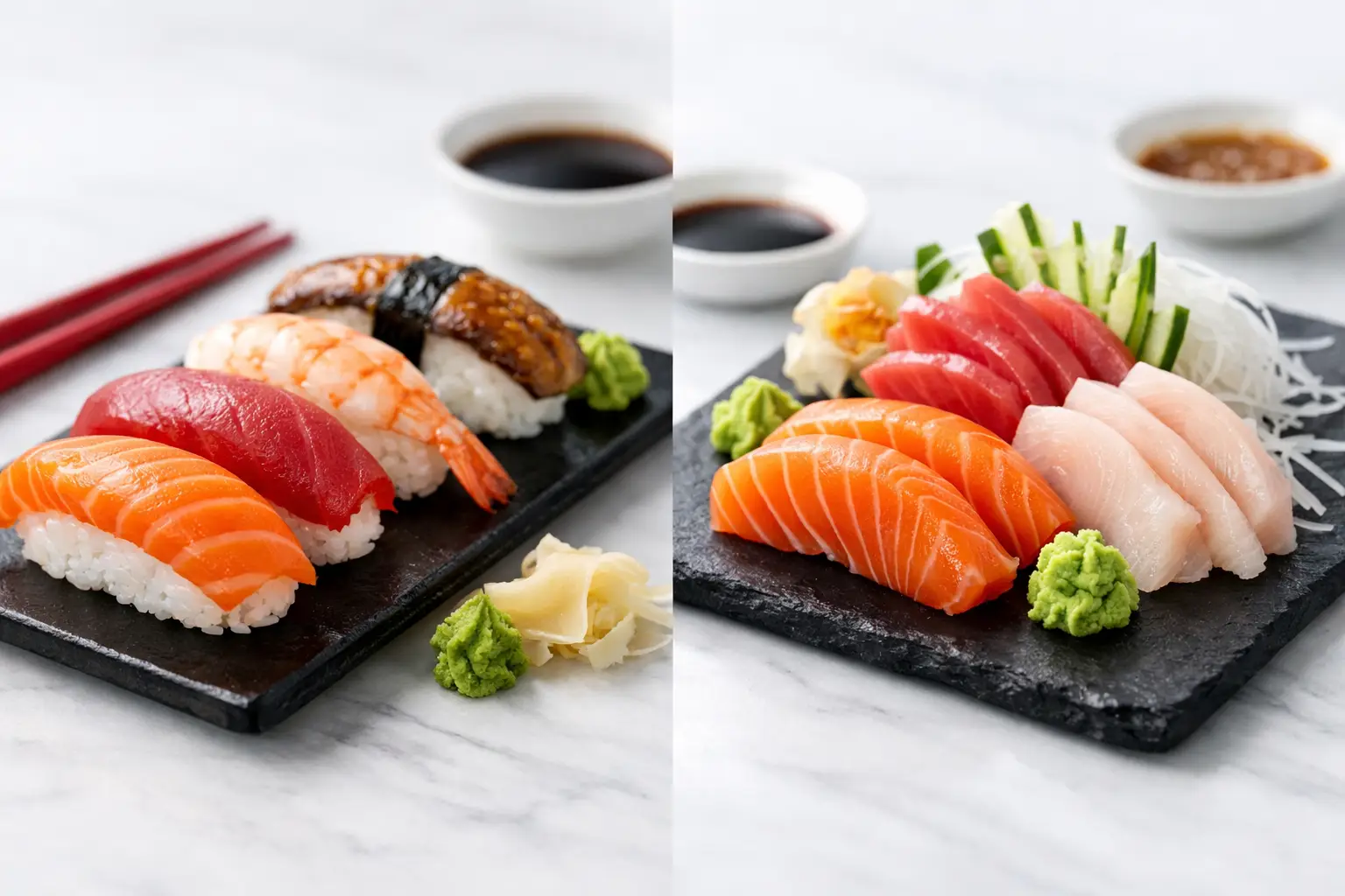 Nigiri vs sashimi różnice - co zamówić?
