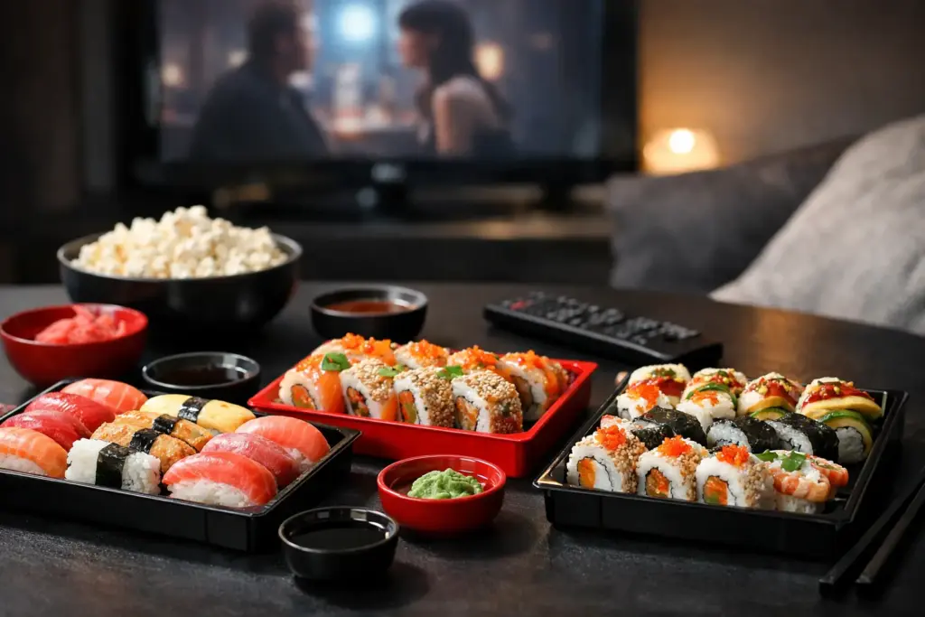 Sushi na wieczór filmowy – pomysły w domu