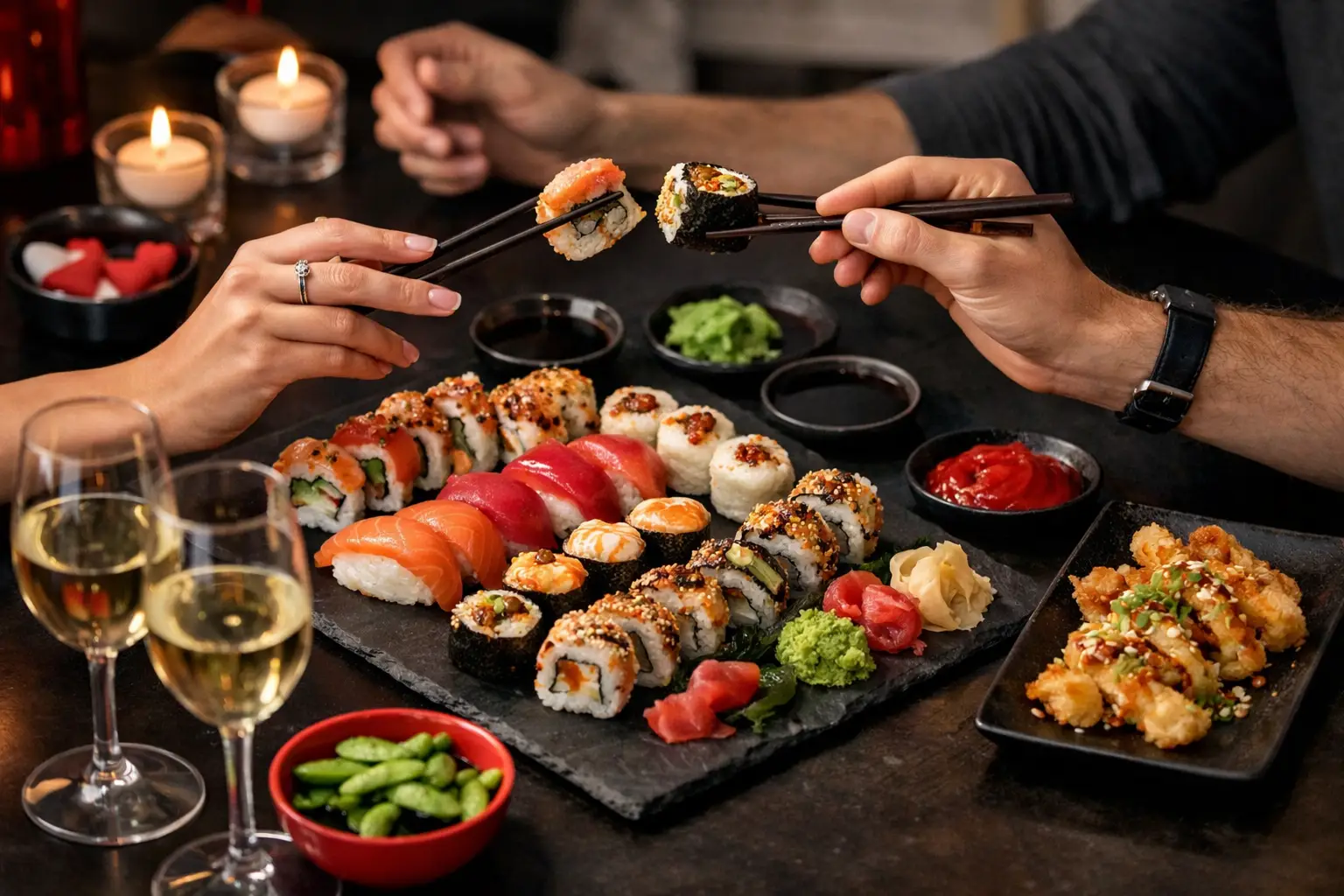 Menu sushi dla par - przykład, który działa