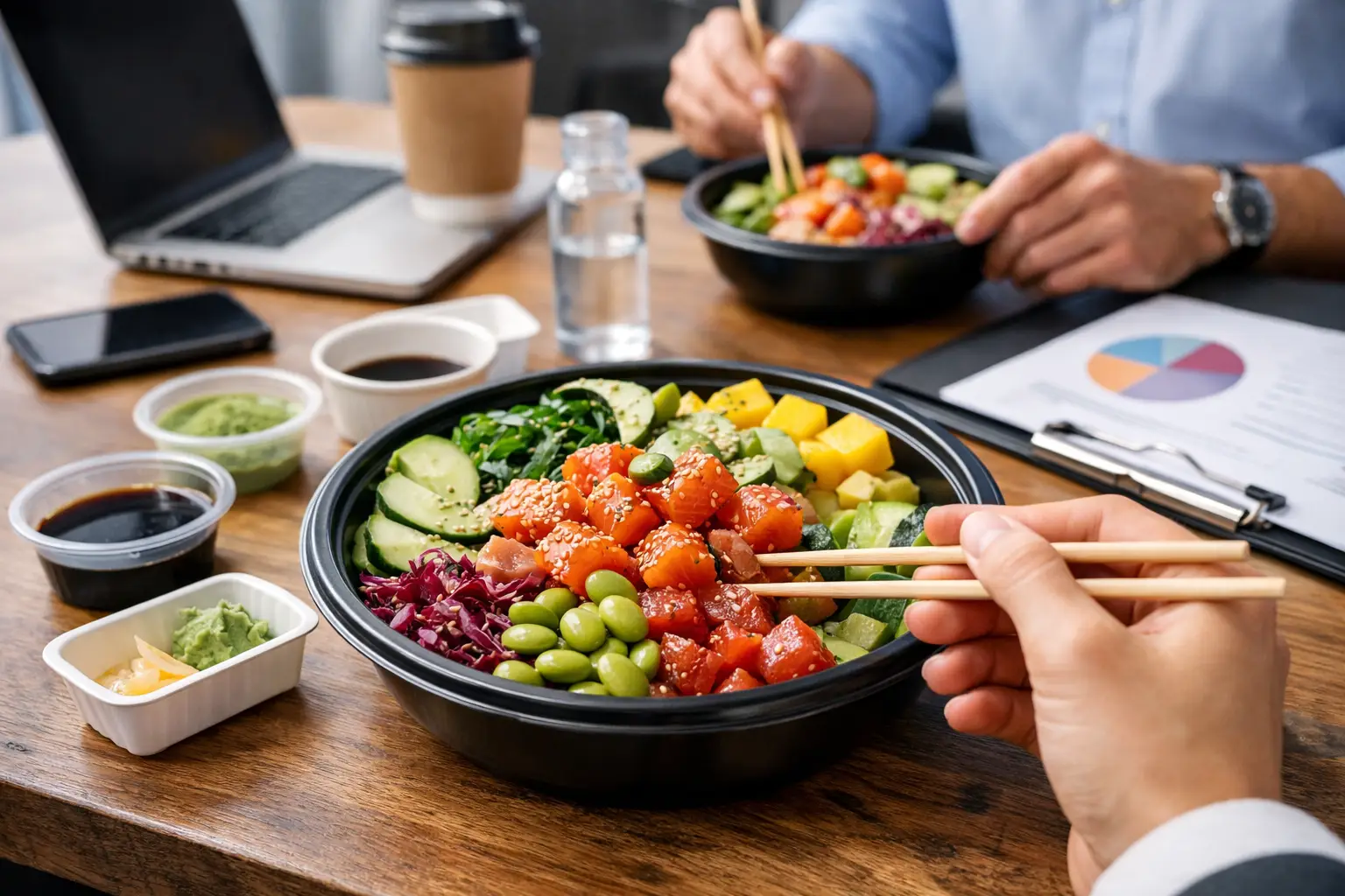 Zamówienie poke bowl do biura - jak wybrać dobrze