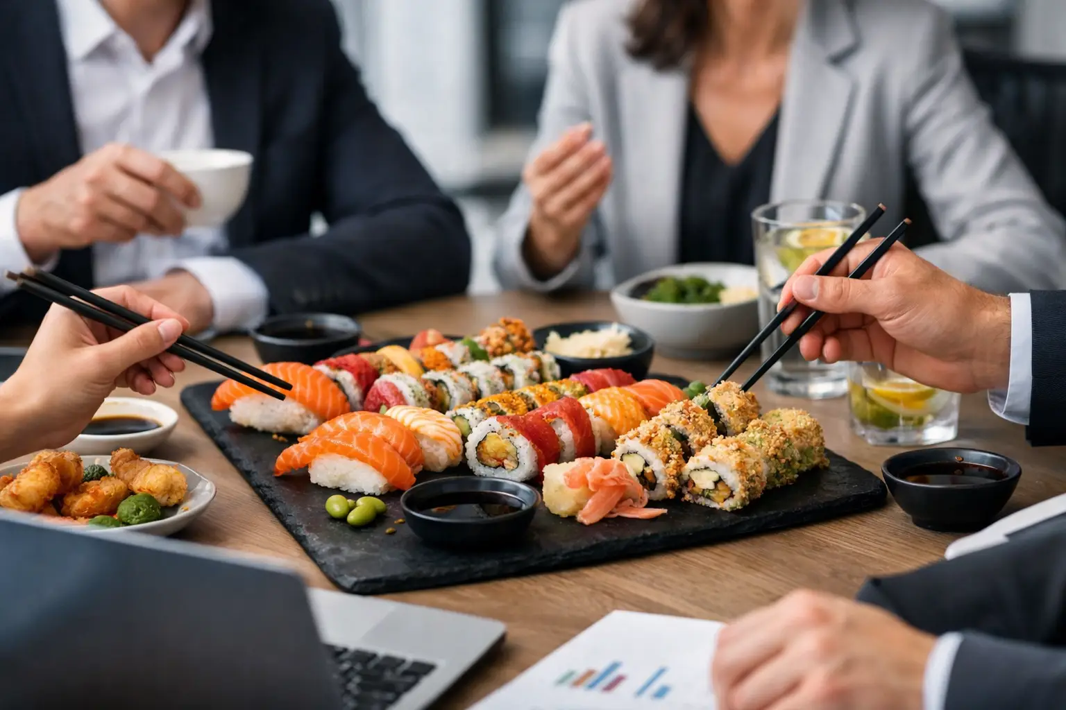 Sushi na spotkanie firmowe - przykład menu