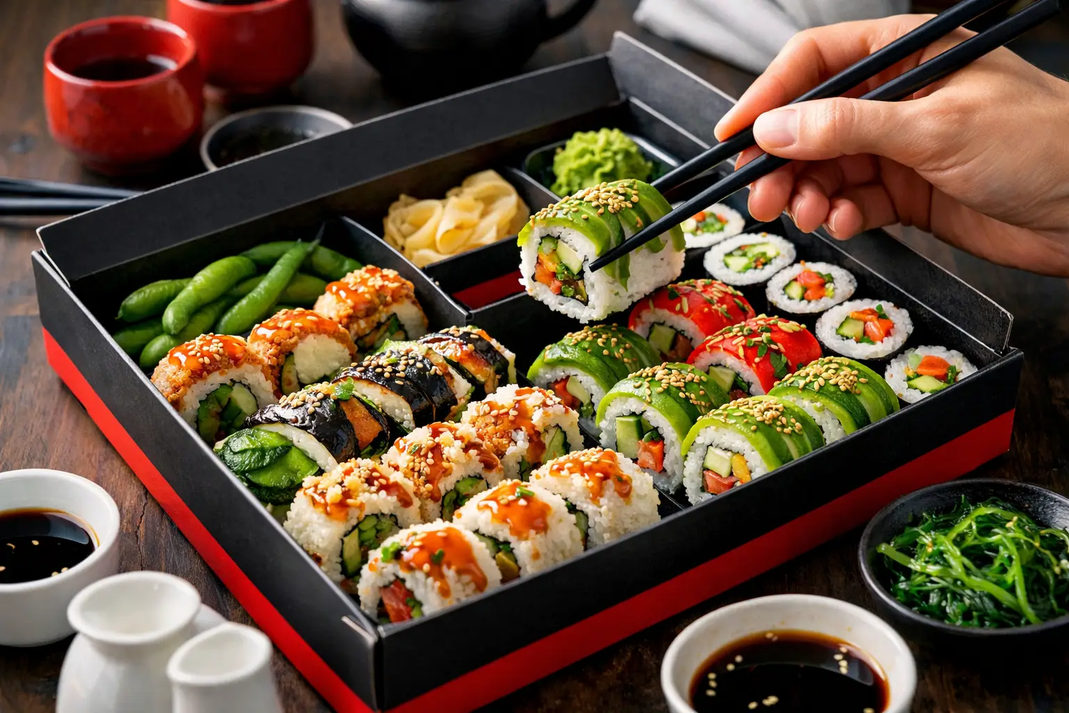 Wegetariańskie sushi Warszawa - dowóz pełen smaku