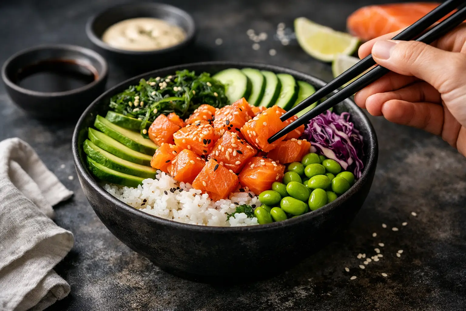 Recenzja poke bowl z łososiem - czy warto?