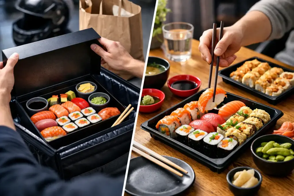 Sushi delivery czy takeaway? Wybierz swój tryb