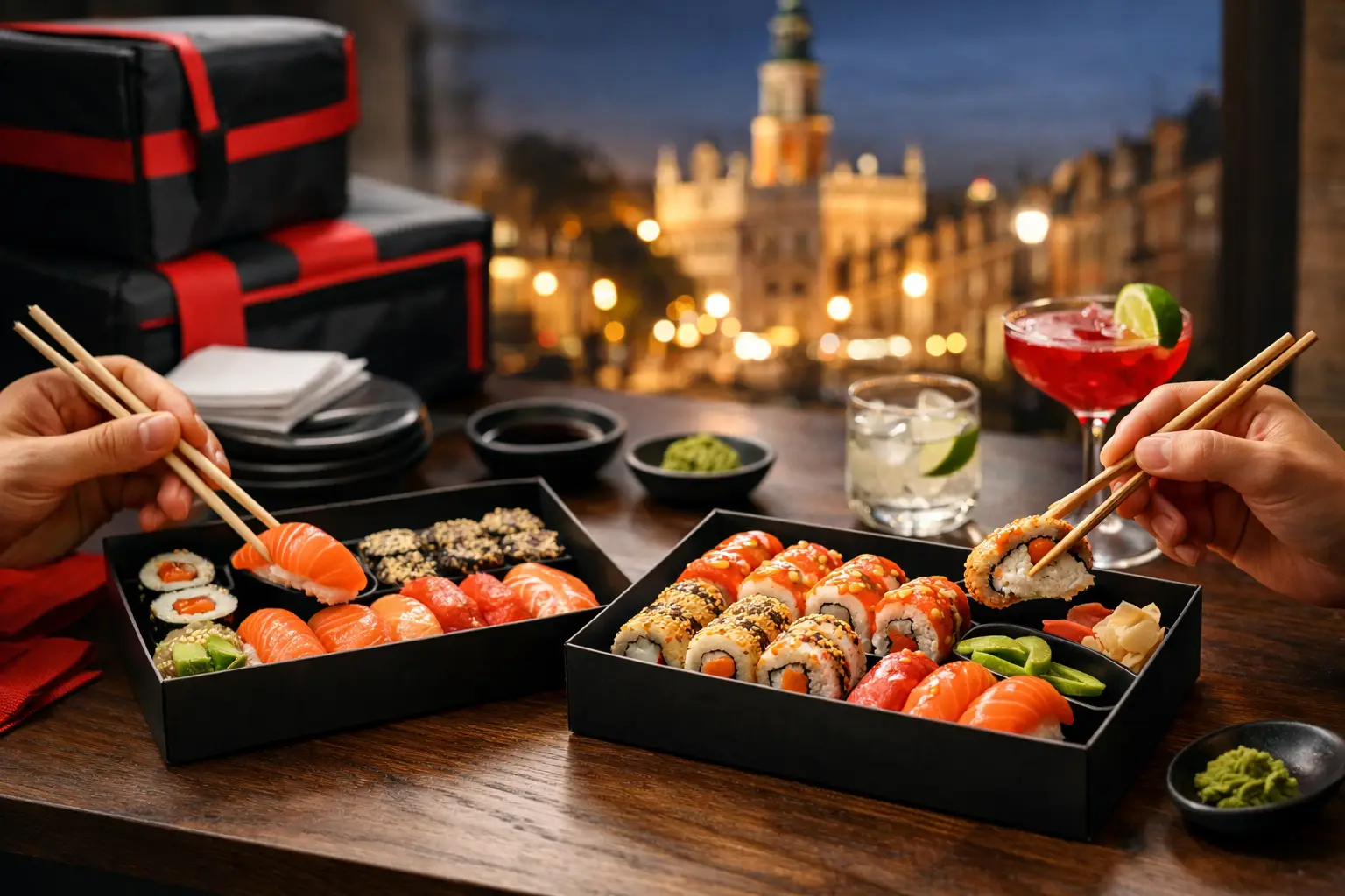 Sushi z odbiorem Poznań - plan na wieczór