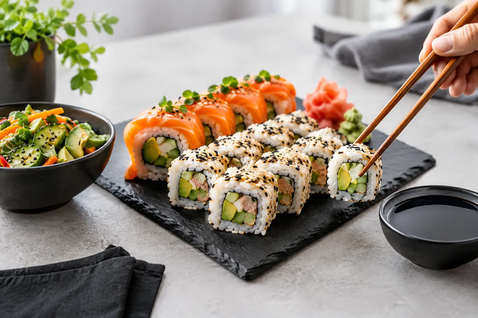Przykład zamówienia dla alergika na sushi