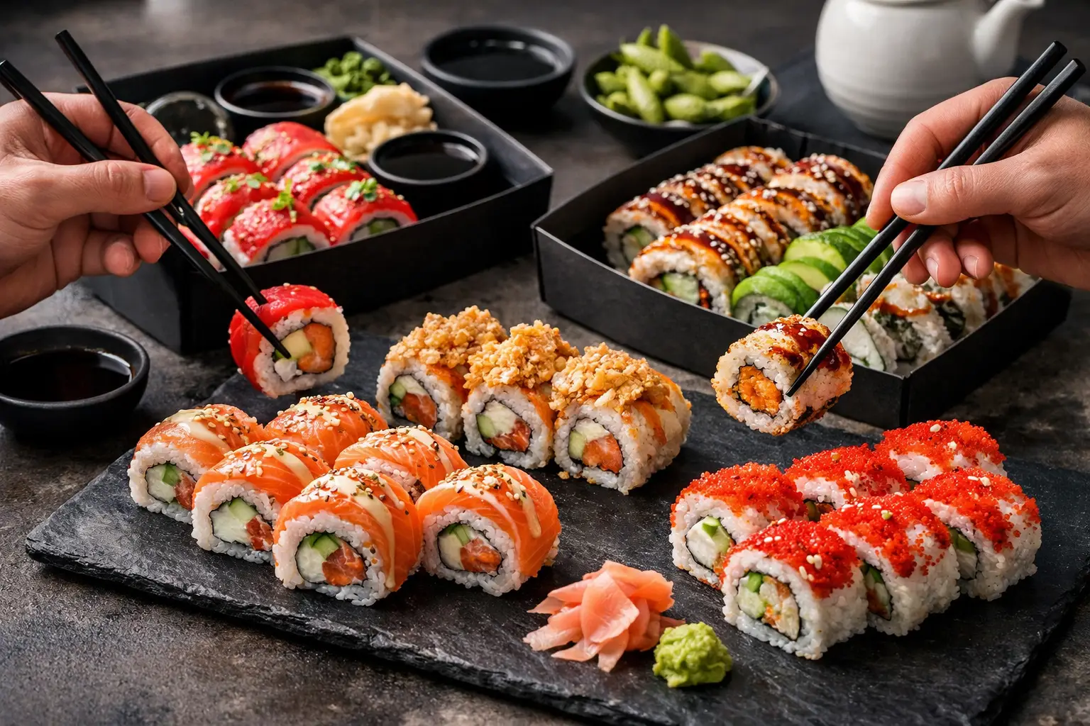 Rodzaje sushi: przewodnik po rolkach i smakach