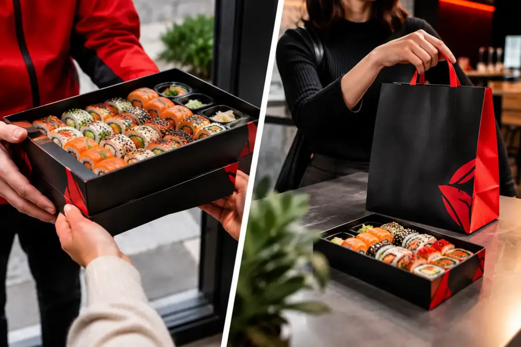 Dostawa kontra odbiór – co wybrać do sushi?