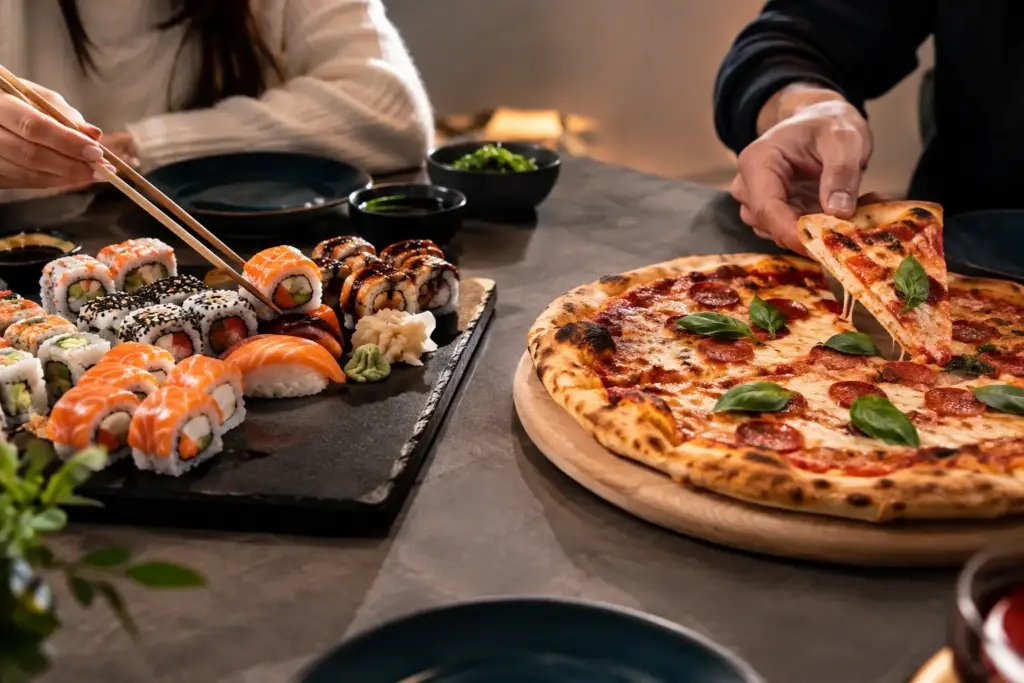 Sushi czy pizza? Co zamówić na wspólny wieczór